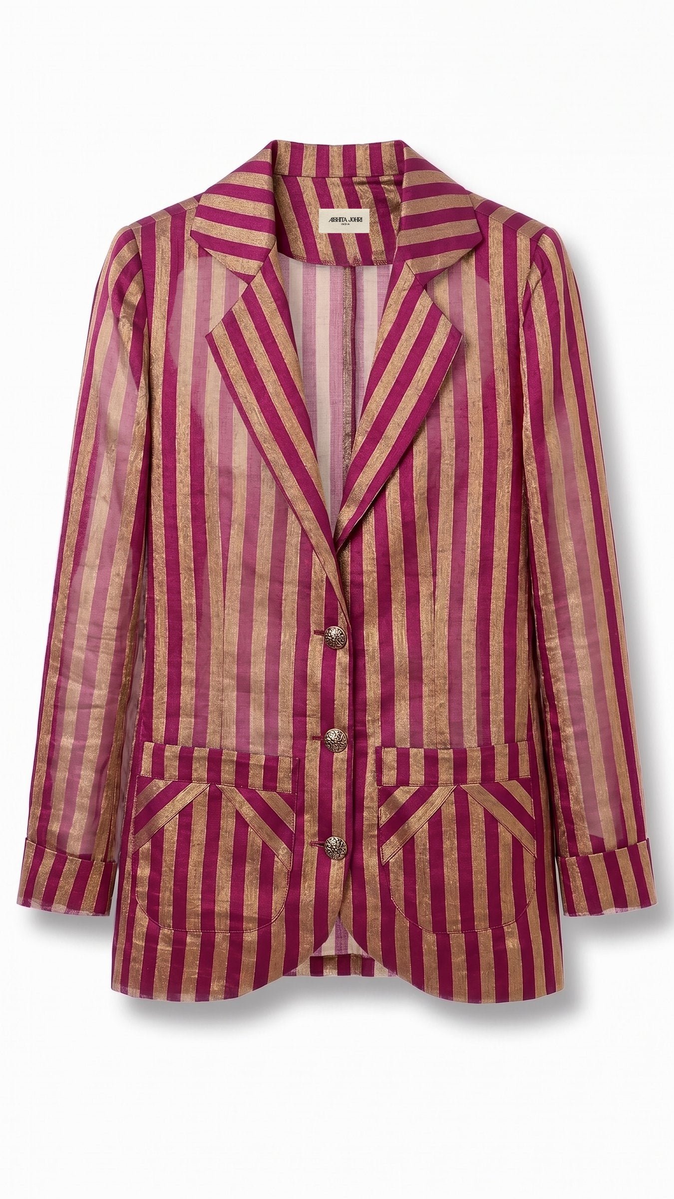 Rani Pink Power Suit Coat front product image