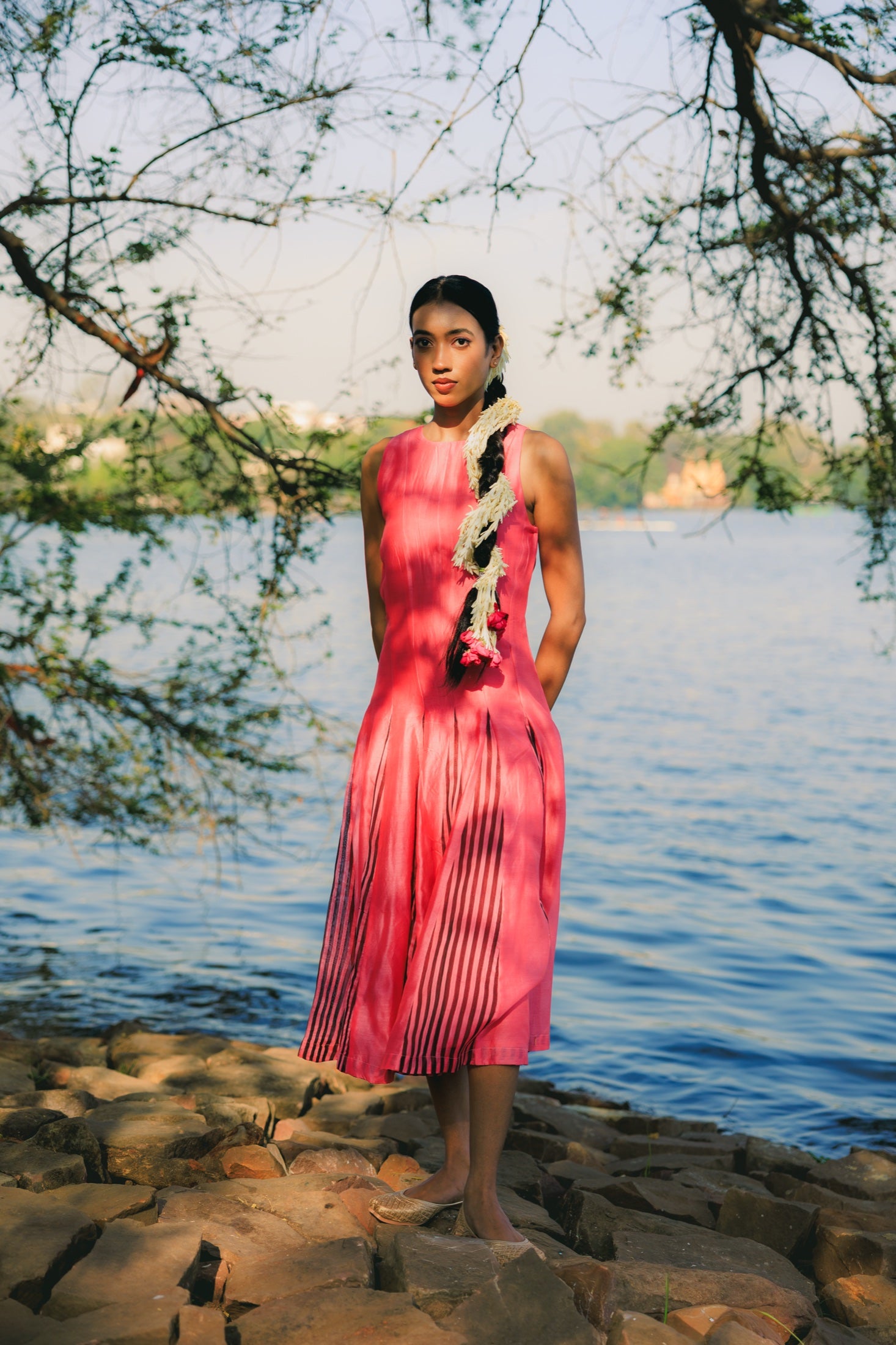 Gulaab Midi Dress campaign portrait