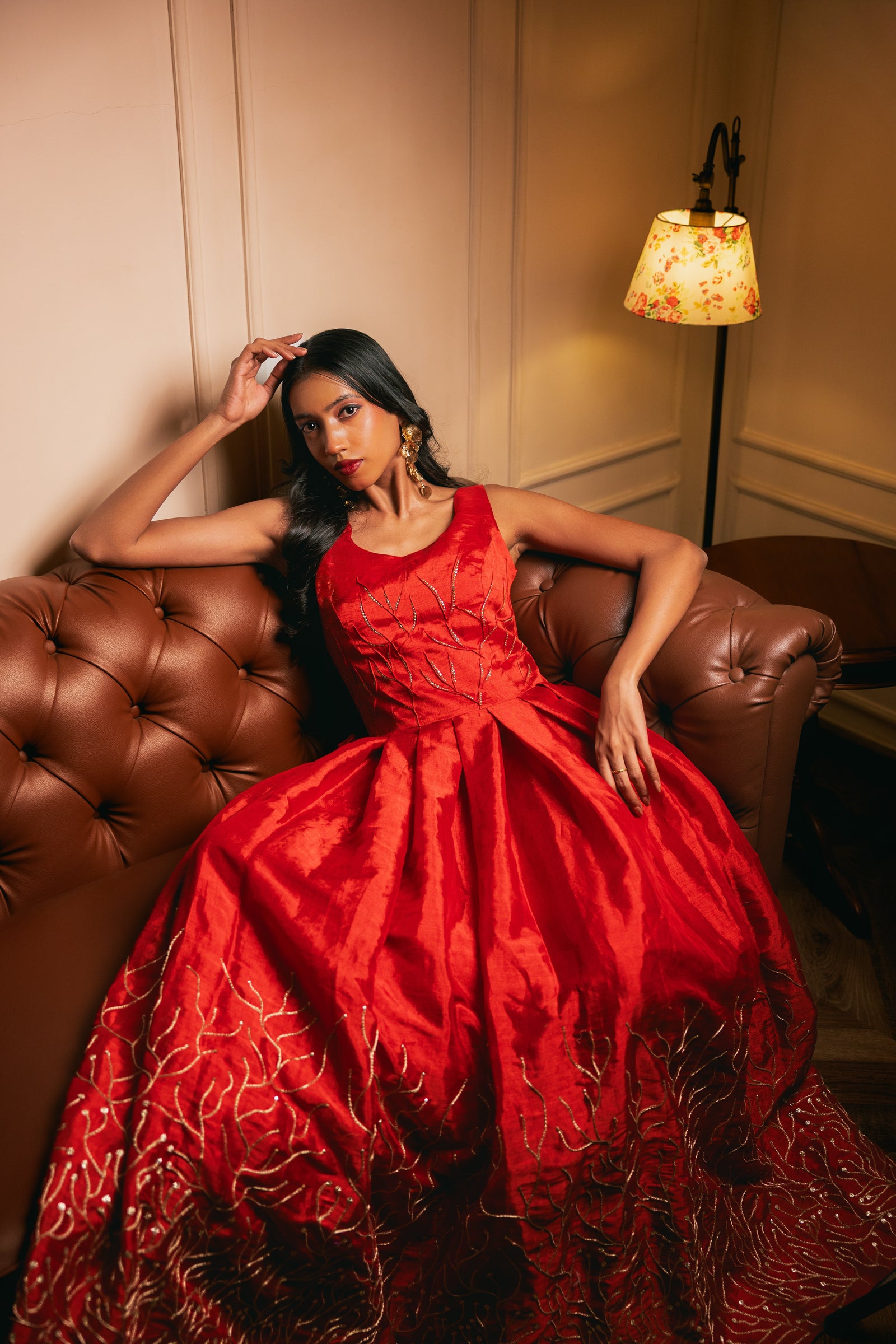 Gudhal Ka Phool Ballgown