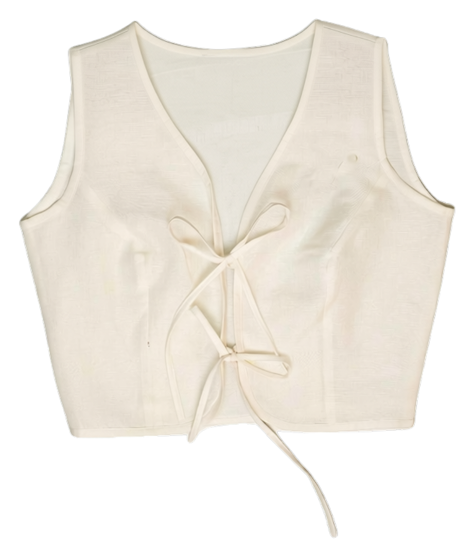 Front Tie-up Top silhouette