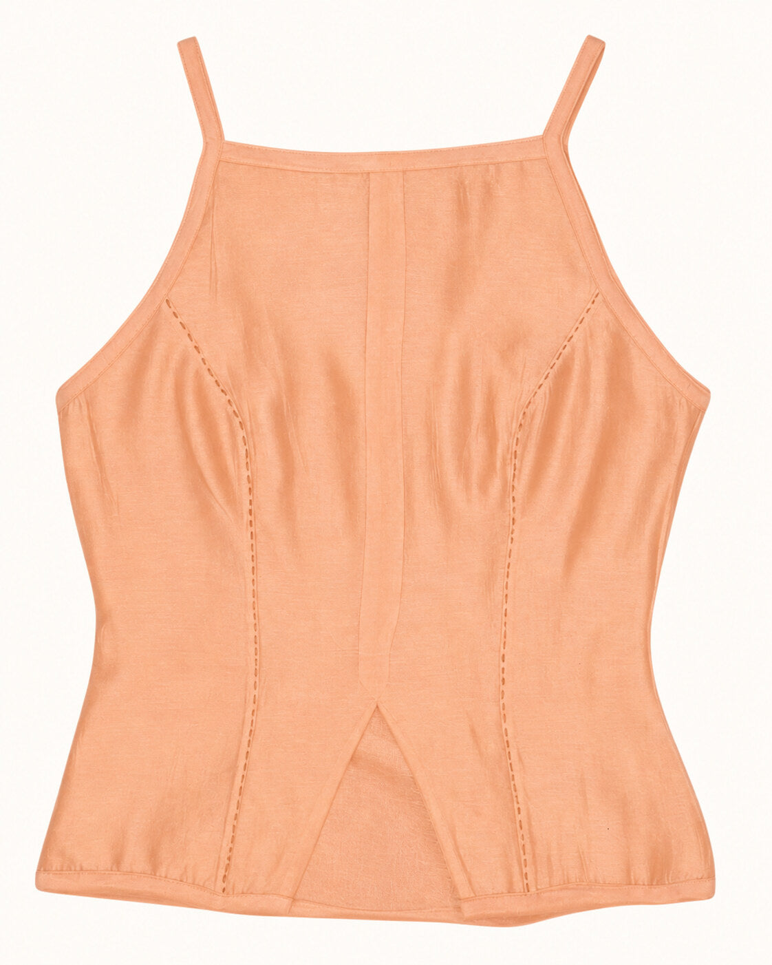 Spaghetti Straight Top - Apricot