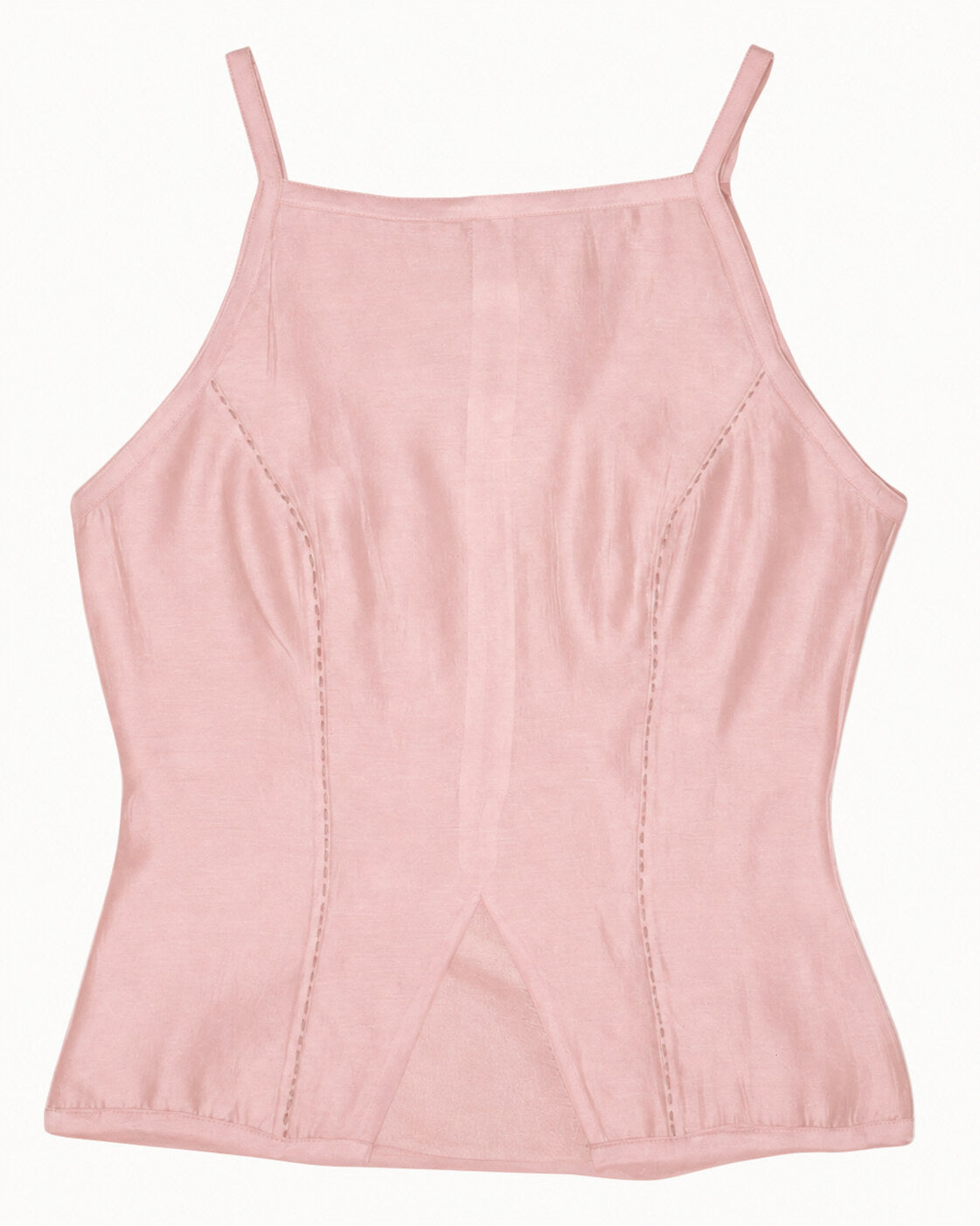 Spaghetti Straight Top - Blush Pink
