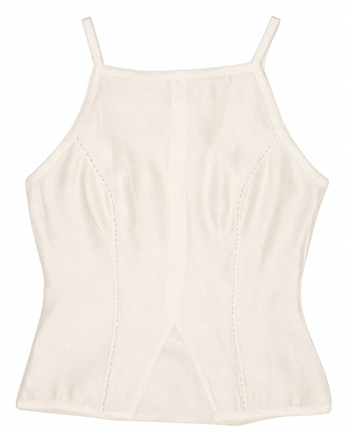 Spaghetti Straight Top - Ivory White