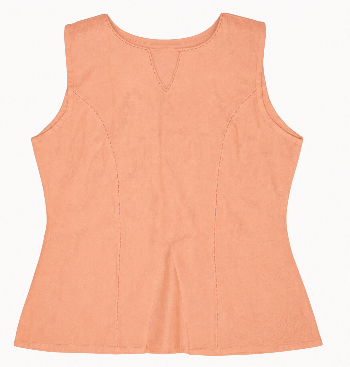 Straight Sleeveless Top - Apricot