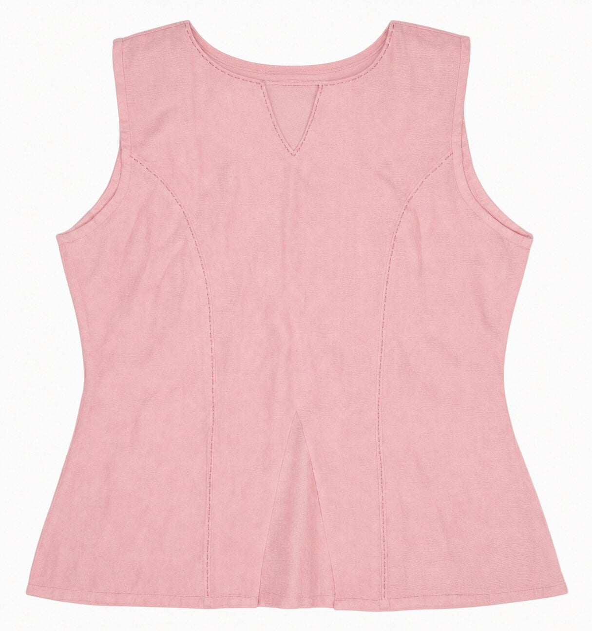 Straight Sleeveless Top - Blush Pink