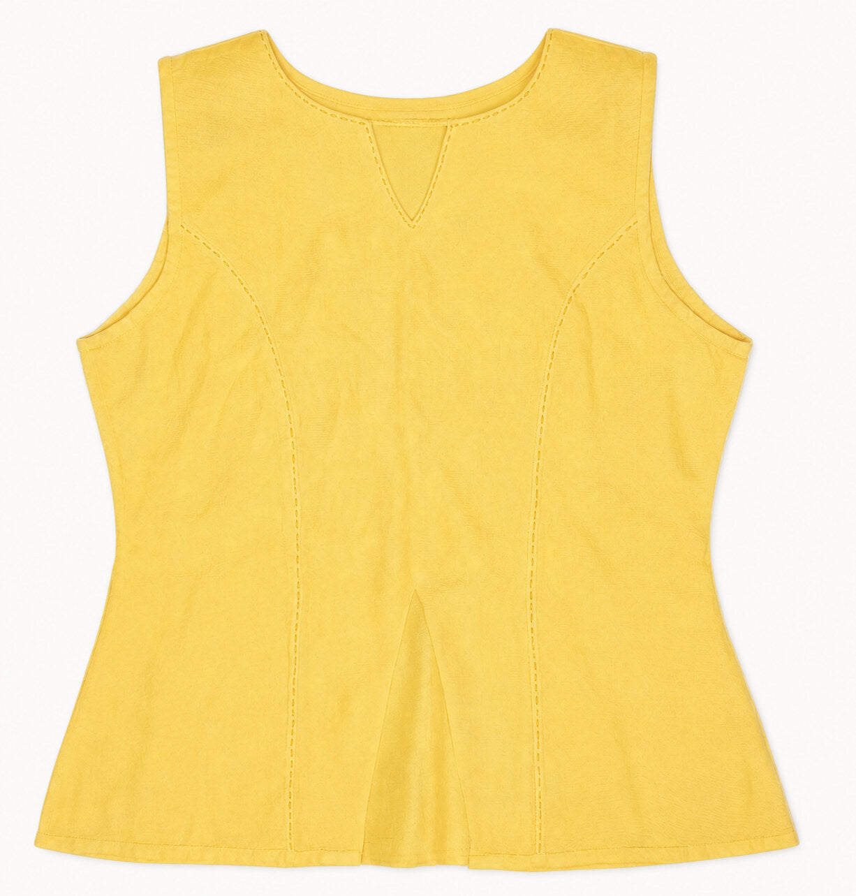 Straight Sleeveless Top - Butter Yellow