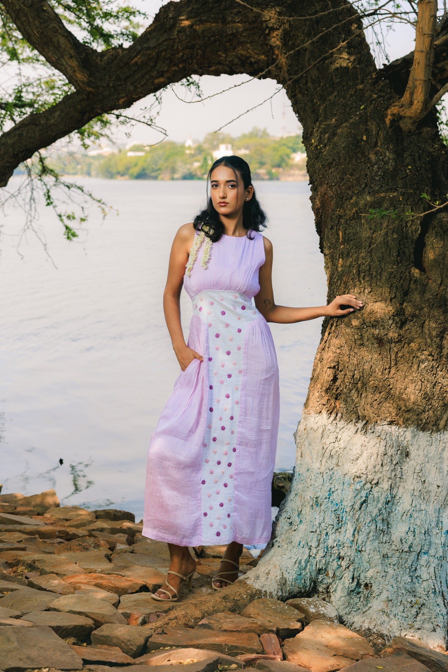 Lavender Haze Midi Dress view 1