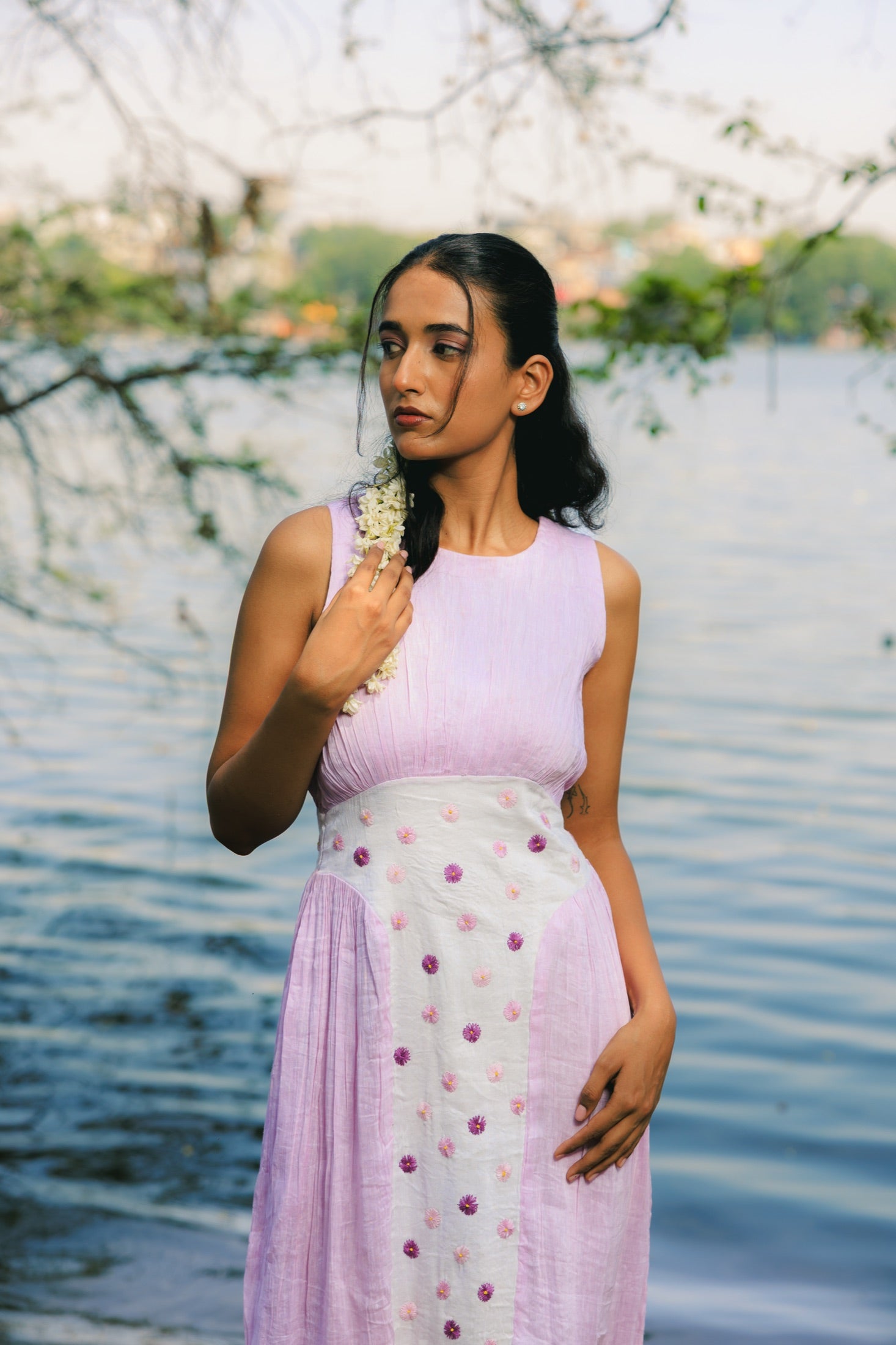 Lavender Haze Midi Dress view 4