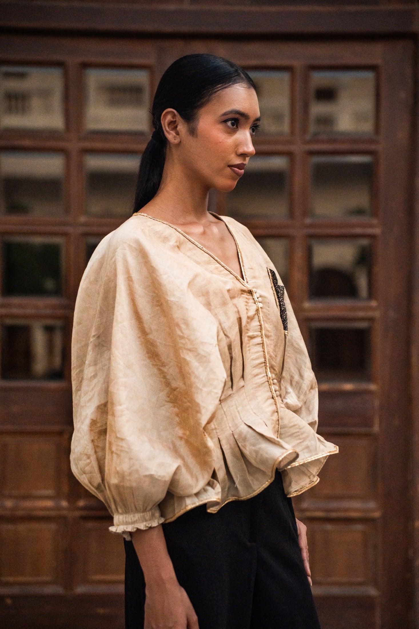 Croma Pleated Top view 2