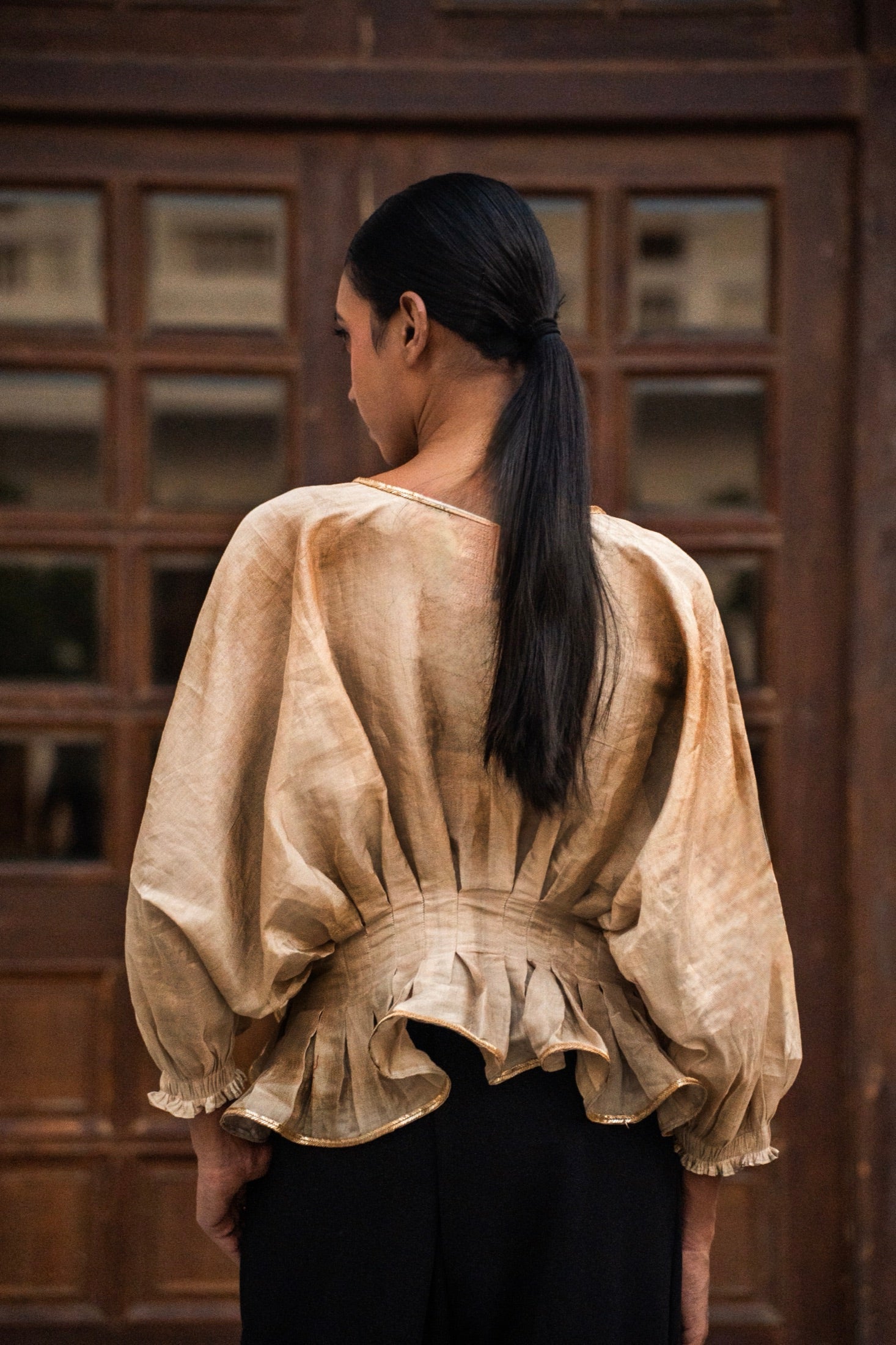 Croma Pleated Top view 4