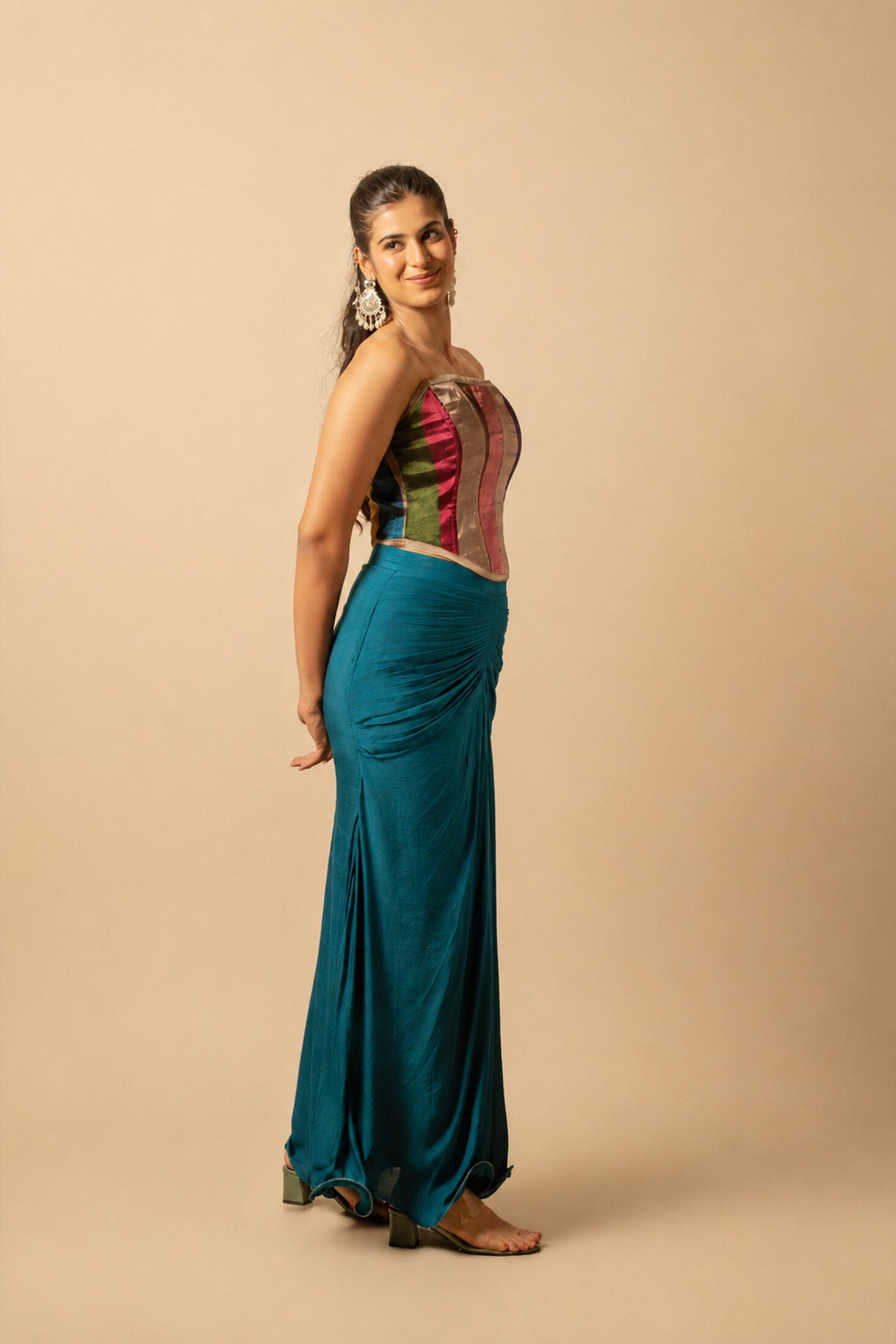 Prism Chanderi Corset Top | View 03
