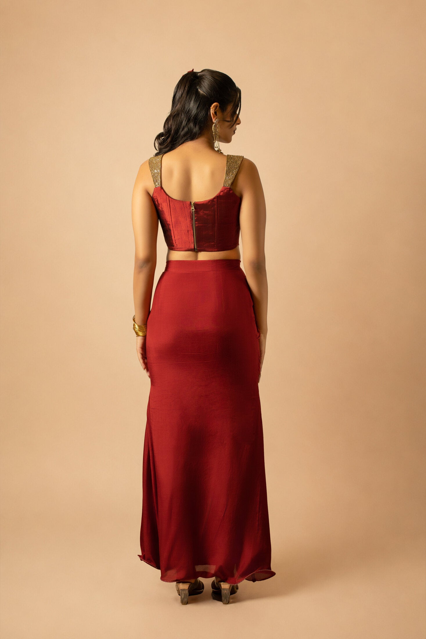 Rubyrose Chanderi Corset Top | View 04
