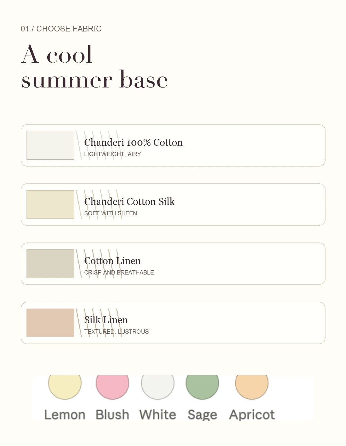 Designer for a Day fabric palette