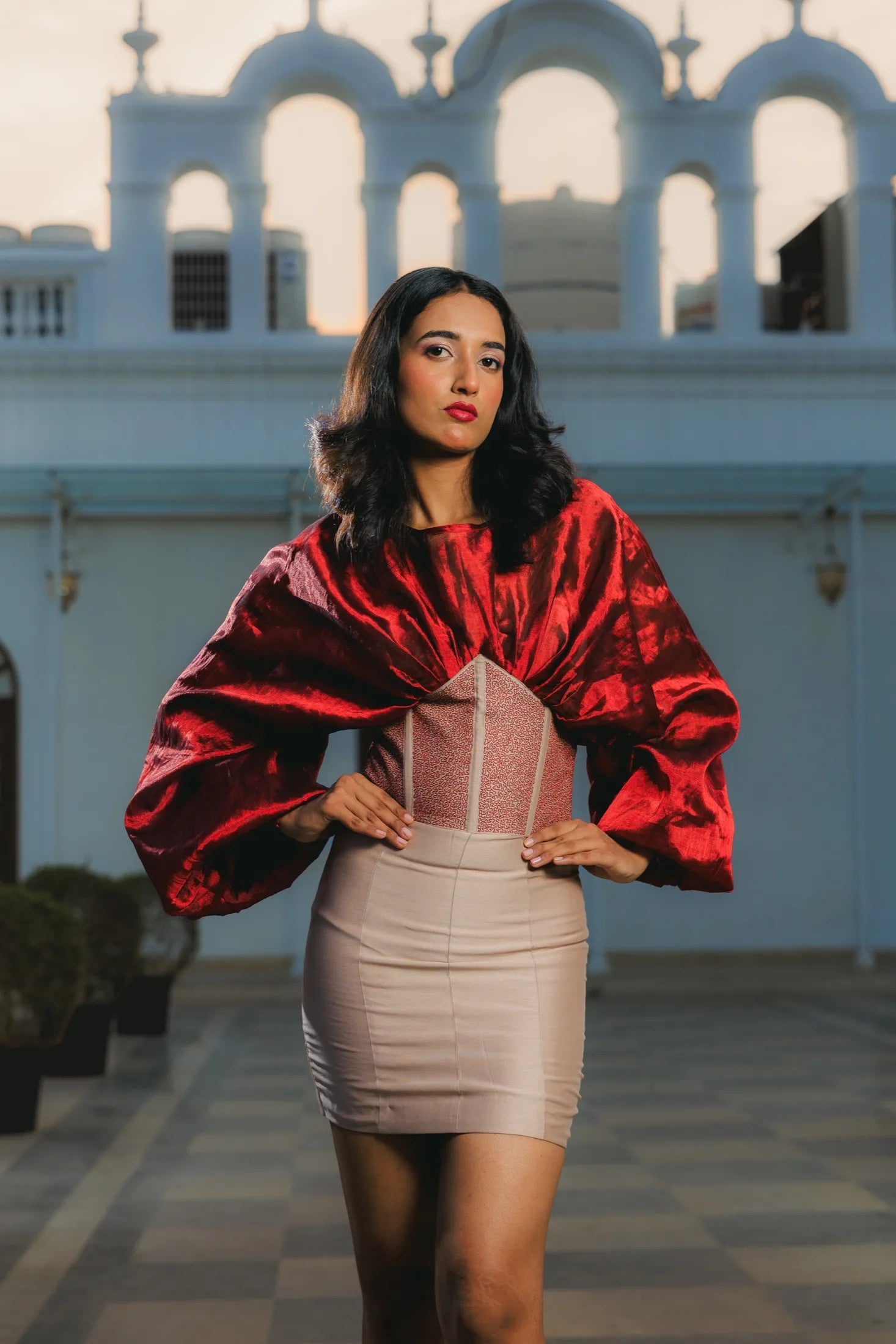The Crimson Corsetiere Dress portrait
