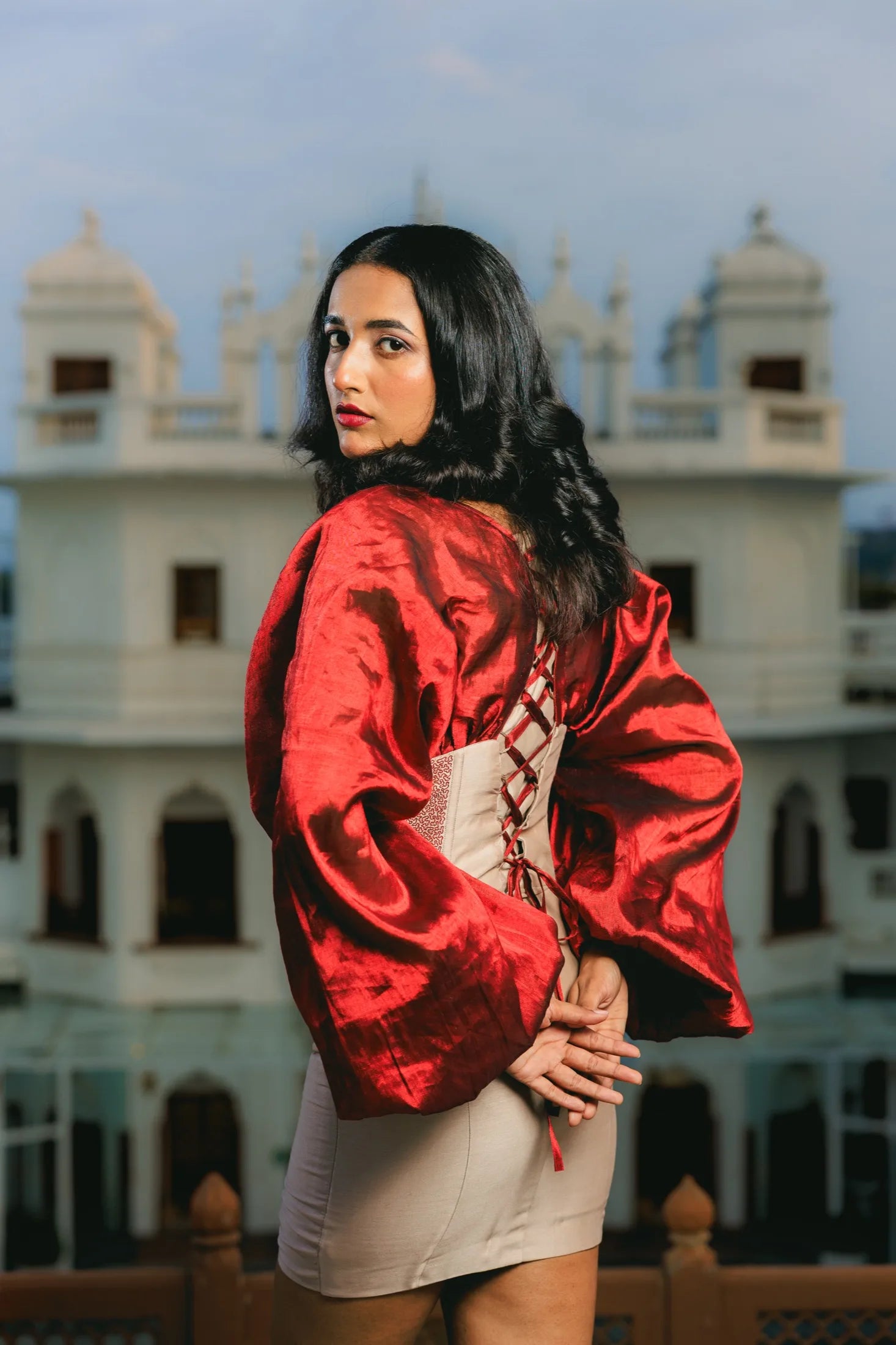 The Crimson Corsetiere Dress