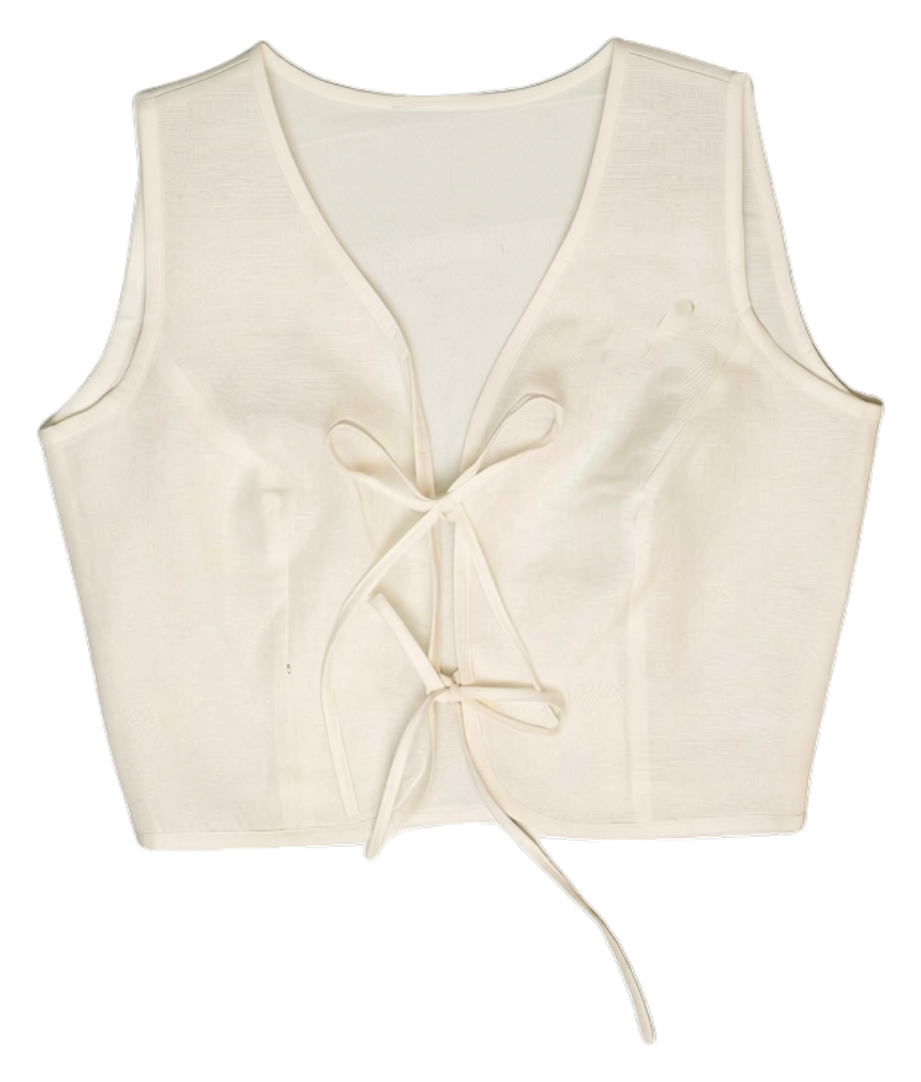 Front tie-up custom top silhouette